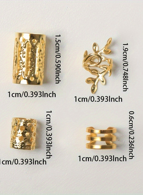 音乐节朋克头饰脏辫个性辣妹街舞编发点缀配饰发扣脏辫发环碎发扣