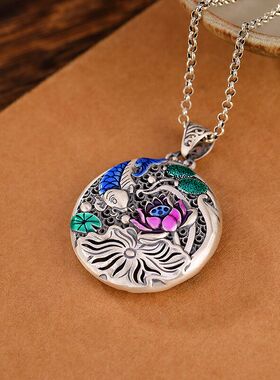 乡恋情女士吊坠纯银时尚