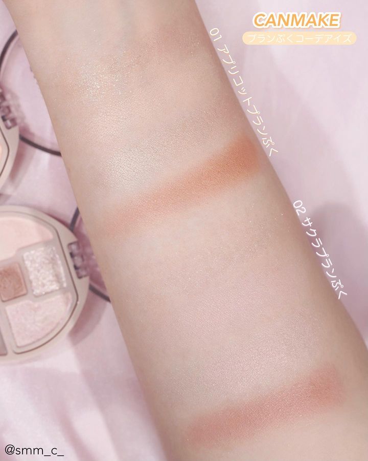 日本canmake/井田卧蚕泪袋四色眼影盘珠光修饰眼部轮廓新色05 N01 - 图1