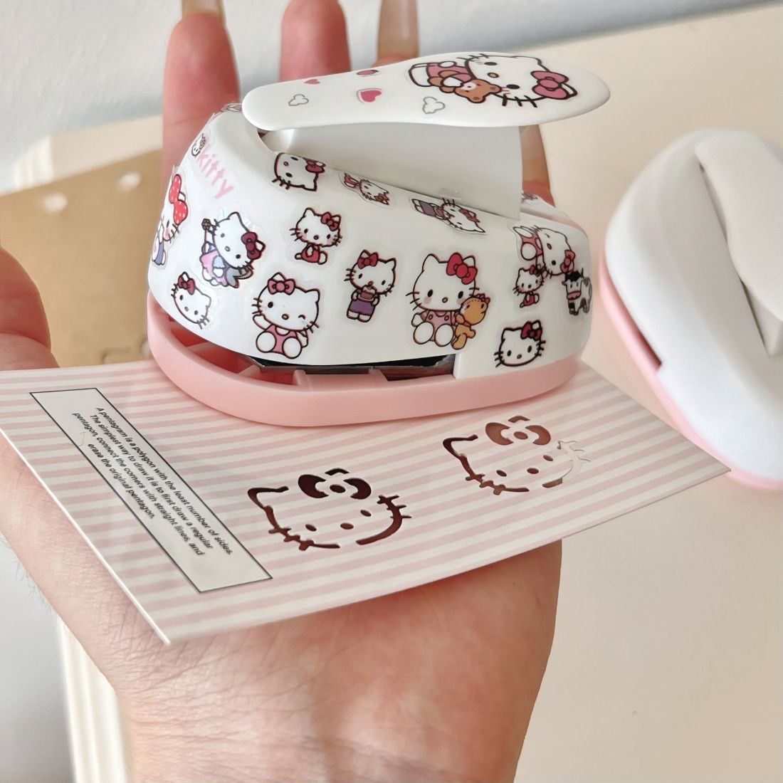可爱高颜值kt猫打孔器学生卡通手工手账diy装饰猫咪压花器印花机 - 图0