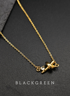 小众设计夏季锁骨链BLACKGREEN