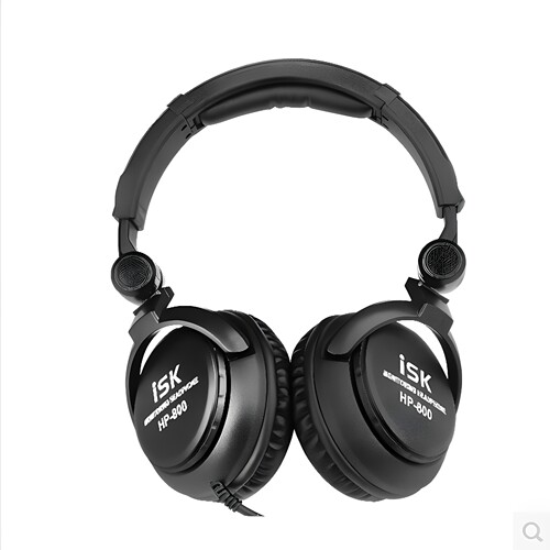 ISK HP-800头戴式重低音专业舞台dj监听耳机hifi电脑耳麦主播耳返 - 图3