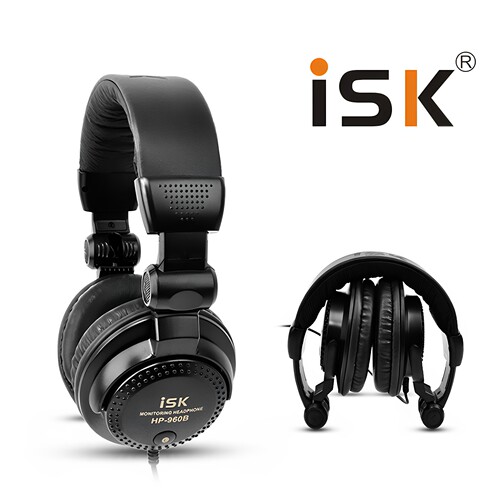 ISK HP-960B电脑头戴式耳机有线专业dj监听hifi网络k歌yy主播3米 - 图3