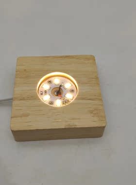 工艺品发光摆件水晶底座