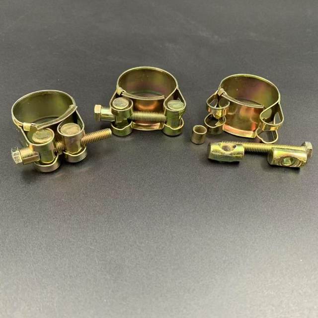 Strong European-style galvanized throat clamp agricultural water belt clamp high-pressure oil pipe snap-on household water pipe clamp pipe tightening