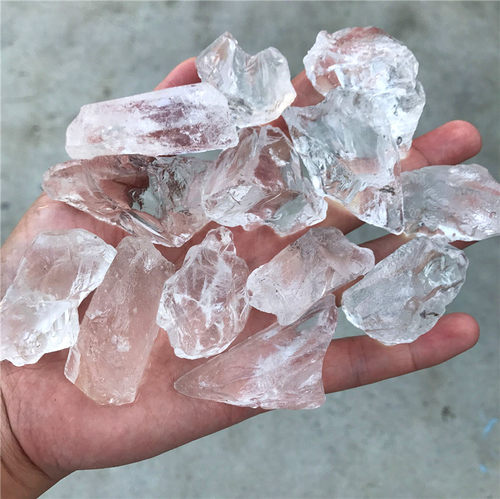 纯天然白水晶原石 大块  白水晶毛料原料原矿  雕刻练手料晶体好 - 图1
