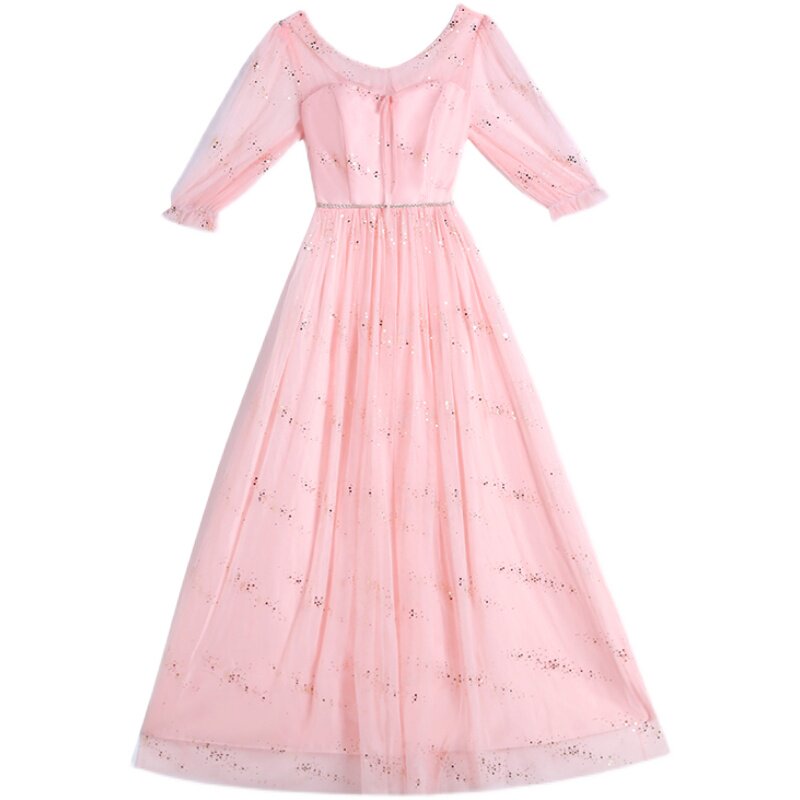 长款伴娘服2024春夏新款显瘦闺蜜姐妹团日常可穿小众高级礼服女