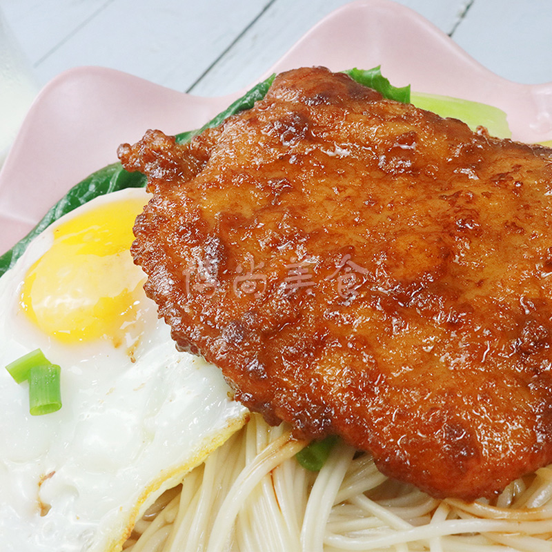 冷冻大排肉80片装红烧调理猪排肉半成品快餐大排片油炸猪肉排片 - 图0