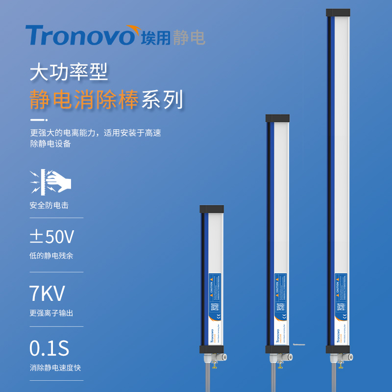 TRONOVO埃用TR7052大功率静电消除棒薄膜布分切机无除静电离子棒 - 图2