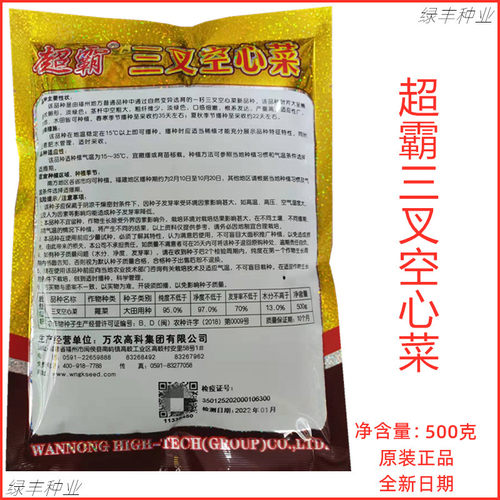 超霸 三叉空心菜种子 三梗空心菜蕹菜通菜良种春夏秋冬季蔬菜种孑 - 图0