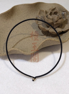 檀玉阁 手工编织泰蜡金刚结手绳蜡线男女手饰定制1.5mm细款手链