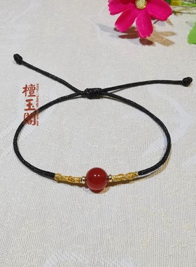 檀玉阁女红玛瑙项链锁骨链手链