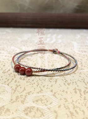 檀玉阁幻彩线帝皇砂手绳敦煌风