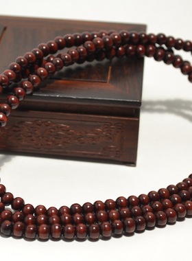 如意结檀香木佛珠手链