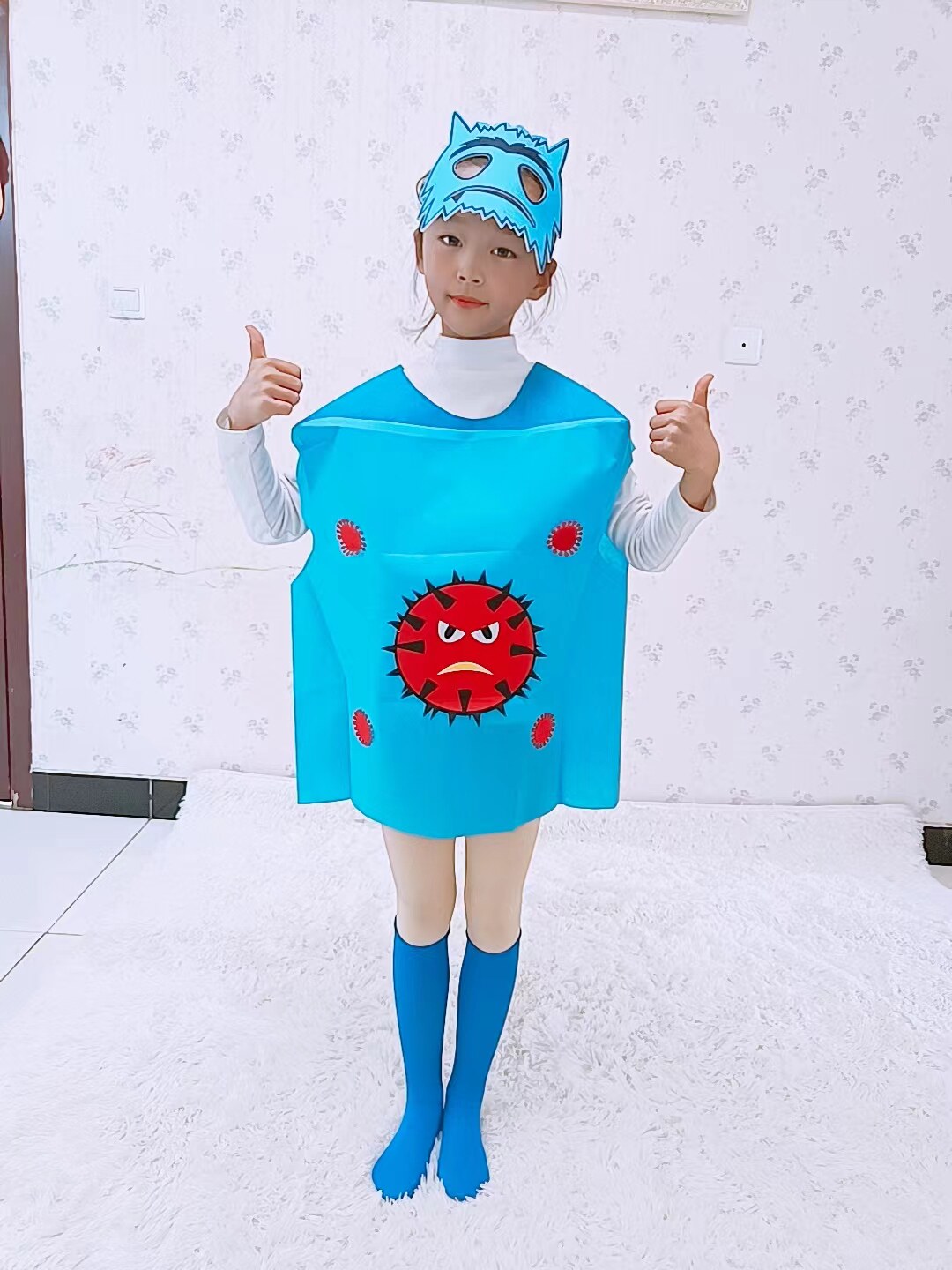 儿童牙细菌大作战演出服装幼儿园亲子走秀牙齿蛀牙黑牙刷道具舞蹈