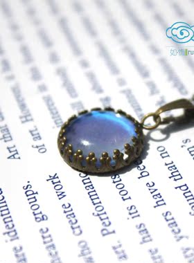 蝴蝶翅膀标本纯手工制作吊坠项链