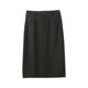 Versatile mid-length skirt, high-waisted A-line commuter skirt