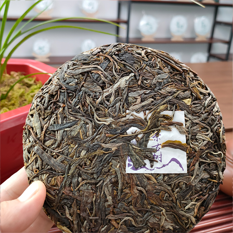 趣普茶叶藤条如故生普2年陈坝糯古茶纯料春茶普洱茶生茶紧压200g