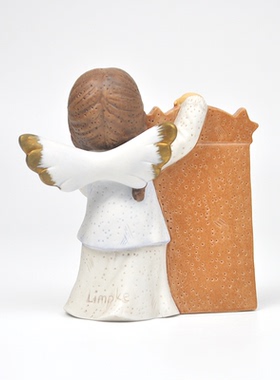 小天使女孩陶瓷装饰摆件礼物礼品