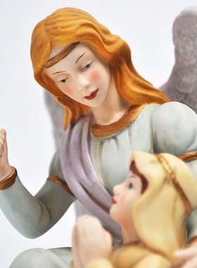 小男孩陶瓷家居装饰摆件礼品