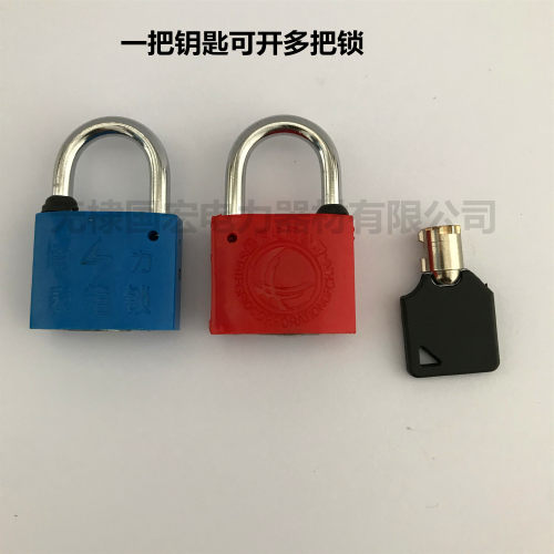 电力表箱锁 通开挂锁 35mm梅花塑钢锁 通用锁 箱变锁  通开表箱锁 - 图0