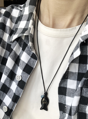 招财好运锦鲤项链钥匙扣