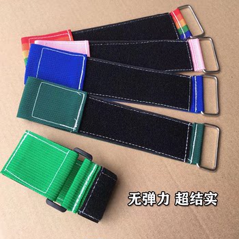 Iron buckle reverse buckle binding tape nylon buckle Velcro strap non-elastic cargo fixing binding strong self-adhesive tape