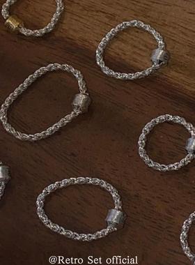 SOUHAIT女纯银日韩小众戒指百搭