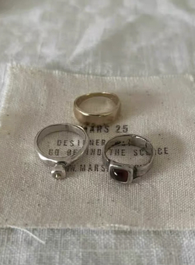 mars25女纯银简约小众戒指