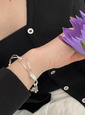 oldframe女银百搭纯银手链