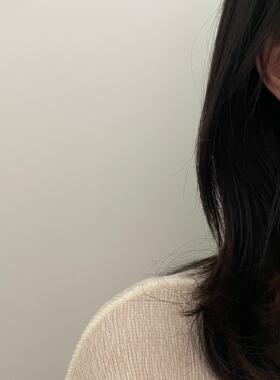 简约925银女锆石雾面耳环