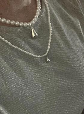 Brillpiece纯银珍珠圆珠女天然