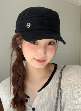 新款秋冬麂皮绒可调节马术帽女