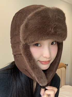 新款秋冬滑雪加厚保暖护耳帽女