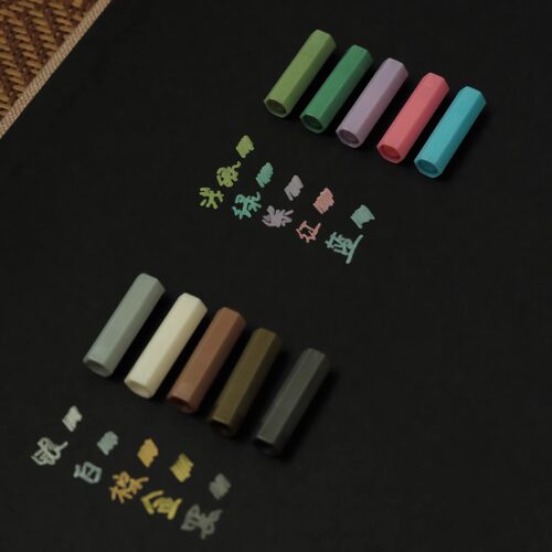 10色金属笔水彩笔套装油性丙烯硬头彩色手绘涂鸦画DIY相册黑卡 - 图1