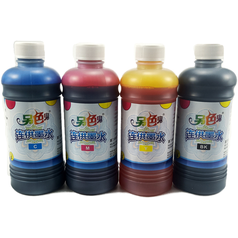 另色鬼墨水6色喷墨打印机兼容爱普生佳能4色连供墨盒通用500ml - 图3