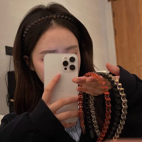 气质渐变波浪发箍韩系小众随机花纹碎发整理神器洗脸化妆头箍ins - 图1