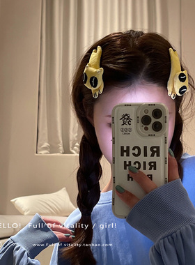 可爱搞怪少女BB夹测边碎发夹其他