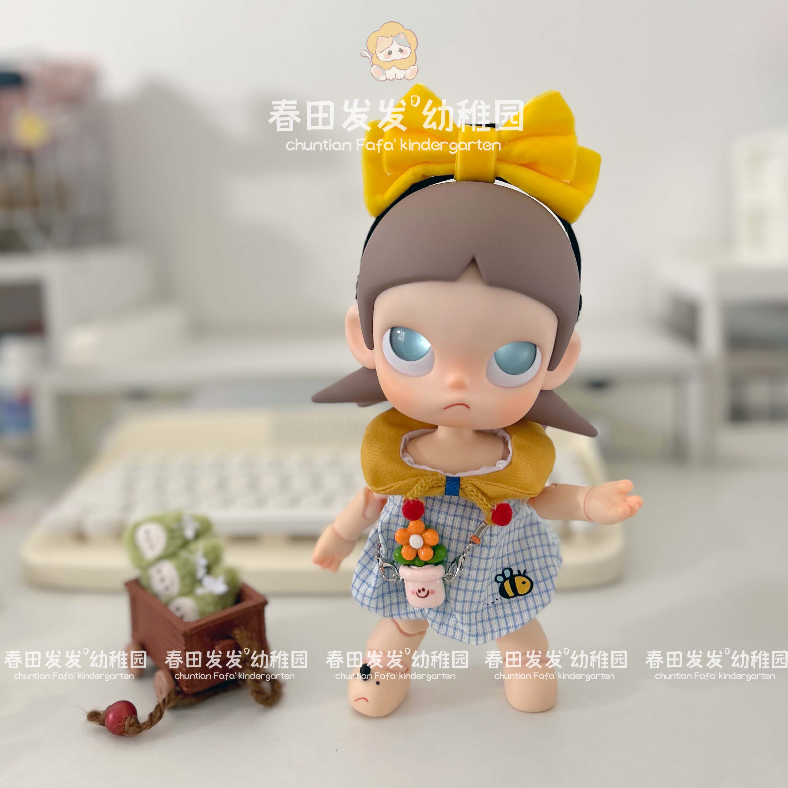 Zsiga向往之处娃衣嘎子姐可动人偶换装配饰裙子发箍1/8玩偶服饰 - 图0