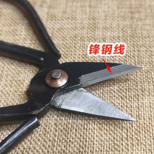 锋钢剪刀剪铜丝漆包线细铁丝修剪脚趾甲剪厚指甲剪镶钢剪刀大号 - 图1