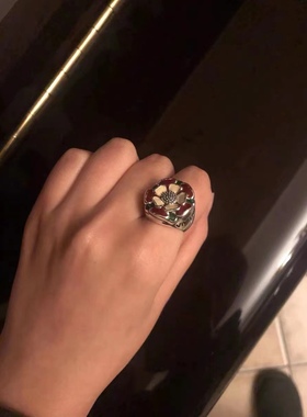 刚铎玫瑰轻奢中古戒指vintange