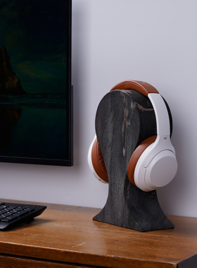 办公室装饰电脑桌书房摆件耳机架