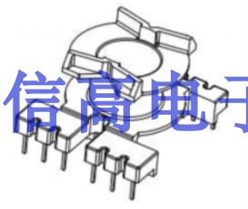 PQ3220变压器磁芯立式骨架 6+6针-图0