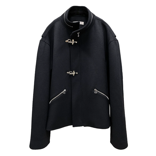 Неизвестный мир FW21 Тяжелая шерстяная шерстяная пряжка на молнии