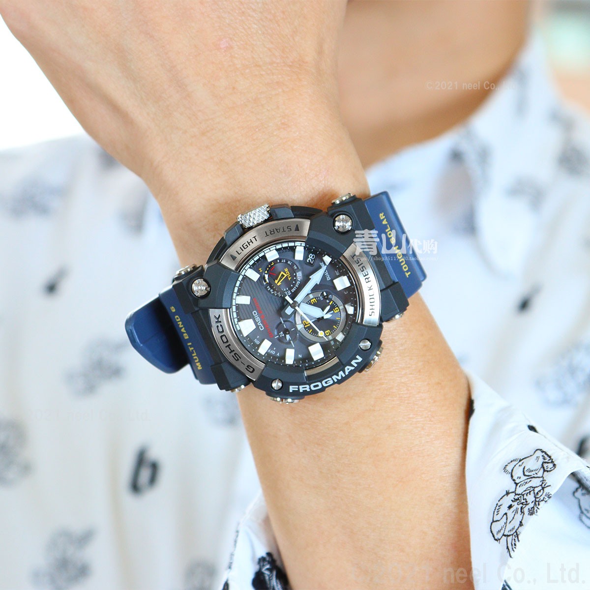 日本代购卡西欧七代蛙人光能电波男表GWF-A1000C-1AJF XC - 图2