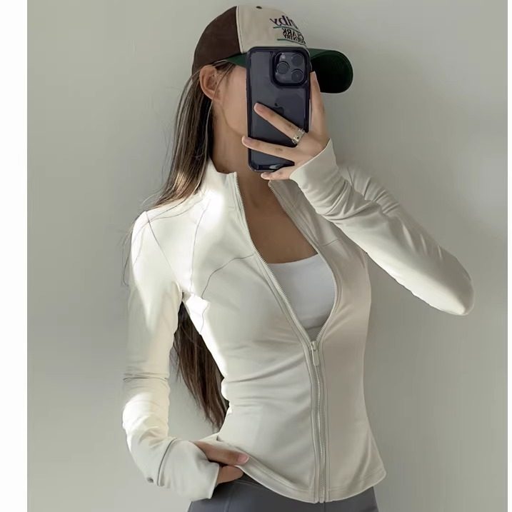 秋冬加绒气质显瘦运动瑜伽外套女拉链跑步健身训练上衣立领瑜伽服,淘宝优惠券,粉丝福利购,淘宝优惠卷