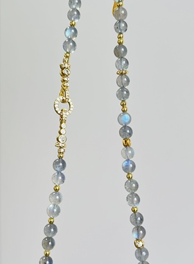 灰月光梦幻简约时尚项链设计款女礼物