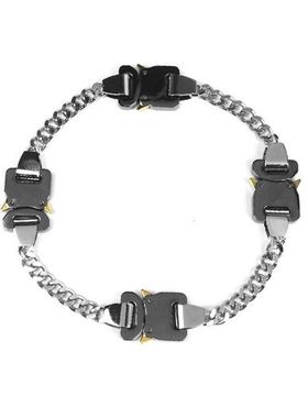 王一博街舞银色插扣嘻哈风锁骨链