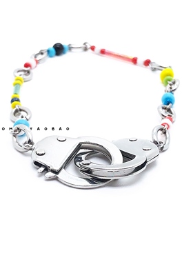 王一博街舞同款天然石别针扣项链国潮嘻哈风轻奢酷锁骨链子