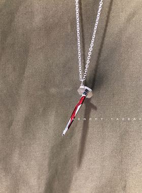 当打之年钉子镶钻项链c花同款